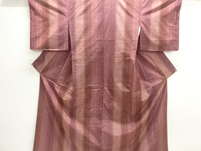 JAPANESE KIMONO / TSUMUGI / UNUSED / STRIPE